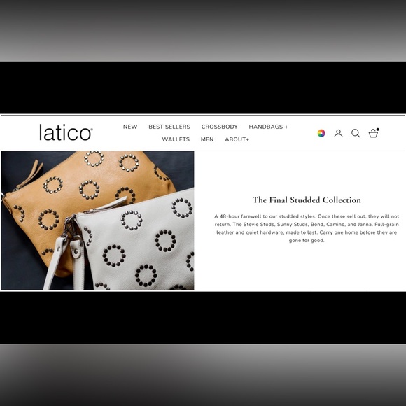 Latico Stevie Studs Leather Crossbody Bag 🔥 DISCONTINUED 🔥 - Picture 10 of 10